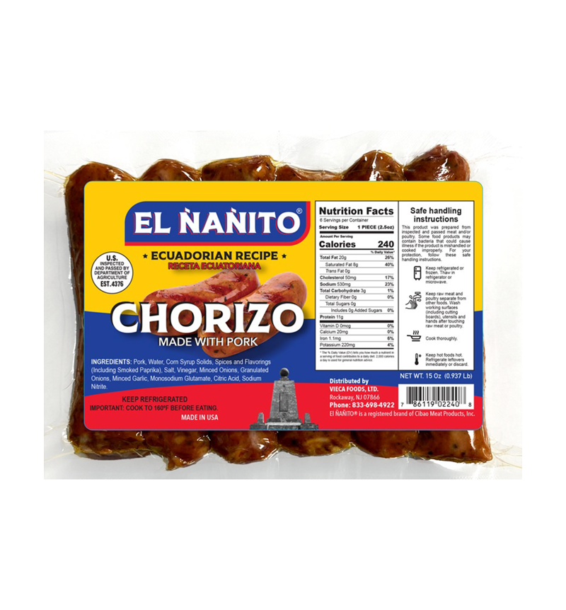 El Ñañito Ecuadorian Chorizo 15oz